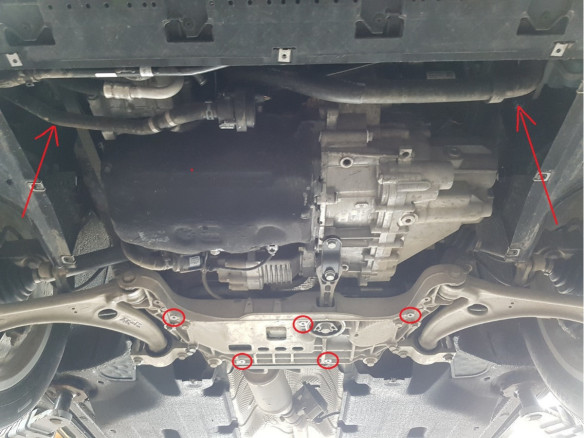 Stahl Unterfahrschutz für Motor Audi Q3 (2011-2018) EANAudi Q3