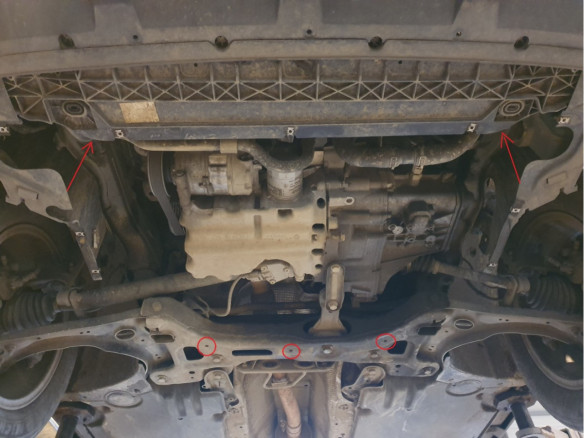 Stahl Unterfahrschutz für Motor Audi A1 (2017-2026) EANAudi