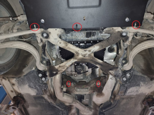 Stahl Unterfahrschutz für Getriebe Audi A4 B9 (2016-2026) EANAudi