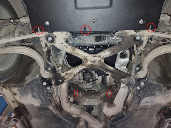 Stahl Unterfahrschutz für Getriebe Audi A4 B9 (2016-2026) EANAudi