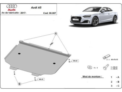 Stahl Unterfahrschutz für Motor Audi A3 (1996-2003) EANAudi 2