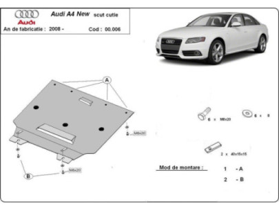 Stahl Unterfahrschutz für Motor Audi All Road A6 (2011-2018) EANAudi Allroad 2