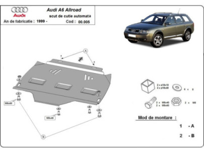 Stahl Unterfahrschutz für Motor Audi All Road A6 (2011-2018) EANAudi Allroad 2