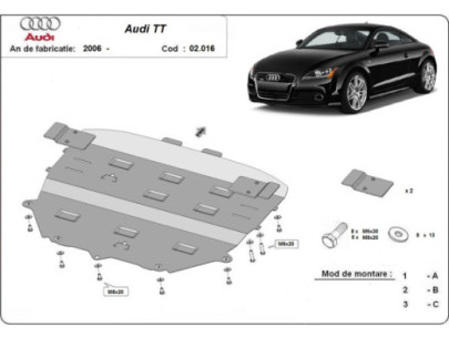 Stahl Unterfahrschutz für Motor Audi TT (1998-2006) EANAudi TT 2