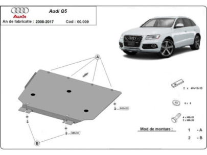Stahl Unterfahrschutz für Motor Audi A3 (2020-2026) EANAudi 2