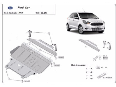 Stahl Unterfahrschutz für Motor Ford Transit FWD (2020-2026) EANFord 2