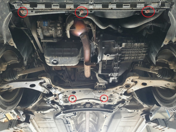 Stahl Unterfahrschutz für Motor Ford C - Max (2004-2010) EANFord C-Max