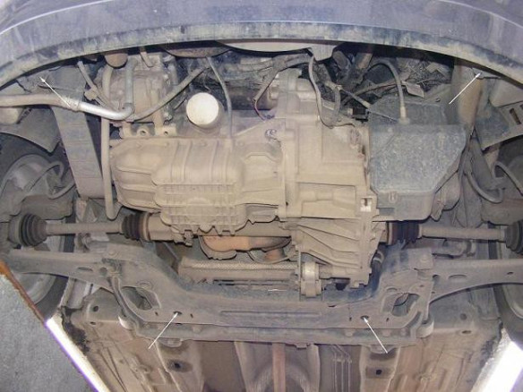 Stahl Unterfahrschutz für Motor Ford Fiesta (2001-2008) EANFord