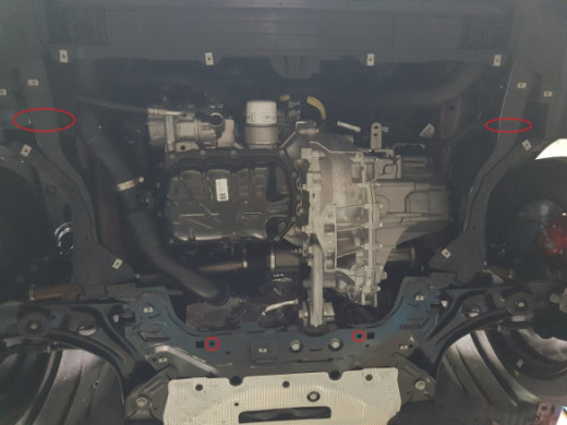 Stahl Unterfahrschutz für Motor Ford Focus 4 (2018-2026) EANFord Focus