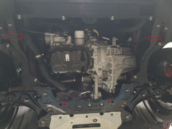 Stahl Unterfahrschutz für Motor Ford Focus 4 (2018-2026) EANFord Focus