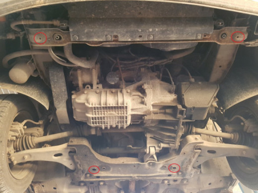 Stahl Unterfahrschutz für Motor Ford Focus 1 (1998-2004) EANFord Focus