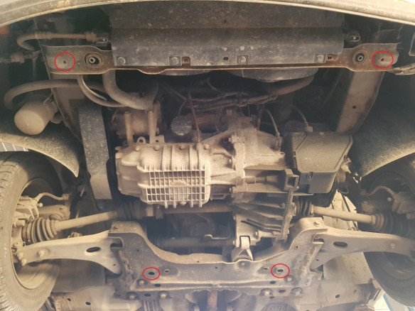 Stahl Unterfahrschutz für Motor Ford Focus 1 (1998-2004) EANFord Focus