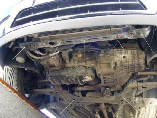 Stahl Unterfahrschutz für Motor Ford Focus 1 (1998-2004) EANFord Focus