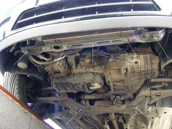 Stahl Unterfahrschutz für Motor Ford Focus 1 (1998-2004) EANFord Focus