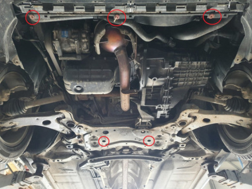 Stahl Unterfahrschutz für Motor Ford Focus 2 (2004-2010) EANFord Focus