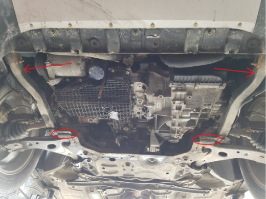 Stahl Unterfahrschutz für Motor Ford Kuga (2013-2019) EANFord Kuga