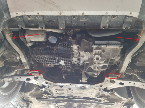 Stahl Unterfahrschutz für Motor Ford Kuga (2013-2019) EANFord Kuga