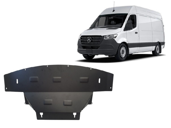 Stahl Unterfahrschutz für Motor Mercedes Sprinter 907 4x4 (2018-2023) EANMercedes Sprinter
