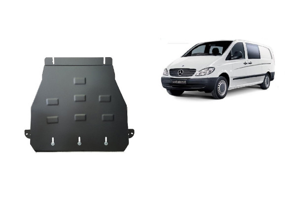 Stahl Unterfahrschutz für Getriebe Mercedes Vito W639 - 2.2 D 4x2 (2003-2014) EANMercedes Vito