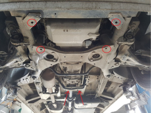 Stahl Unterfahrschutz für Getriebe Mercedes Vito W639 - 2.2 D 4x2 (2003-2014) EANMercedes Vito