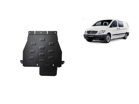 Stahl Unterfahrschutz für Getriebe Mercedes Vito W639 - 4x4 - Automatikgetriebe (2003-2014) EANMercedes Vito