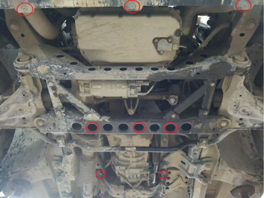 Stahl Unterfahrschutz für Motor, Getriebe Mercedes Vito W447 - 4X2 (2014-2026) EANMercedes Vito