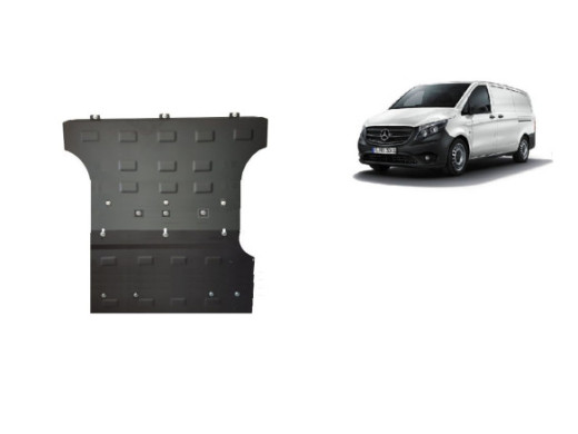 Stahl Unterfahrschutz für Motor, Getriebe Mercedes Vito W447 - 4X2 (2014-2026) EANMercedes Vito