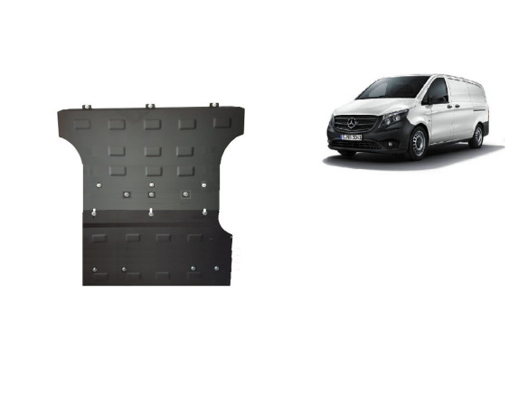 Stahl Unterfahrschutz für Motor, Getriebe Mercedes Vito W447 - 4X2 (2014-2026) EANMercedes Vito