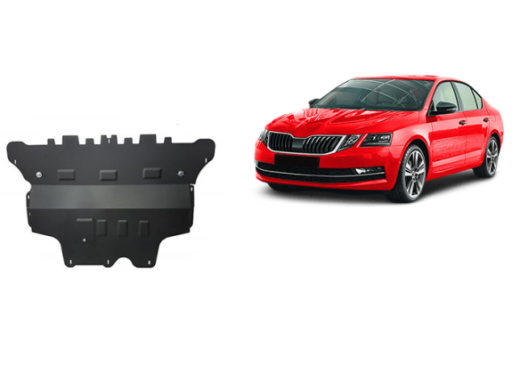 Stahl Unterfahrschutz für Motor, Getriebe Skoda Octavia 3 - Schaltgetriebe (2013-2019) EANSkoda Octavia