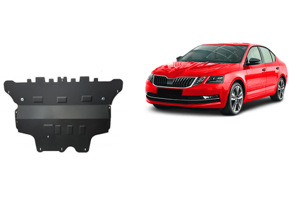 Stahl Unterfahrschutz für Motor, Getriebe Skoda Octavia 3 - Schaltgetriebe (2013-2019) EANSkoda Octavia