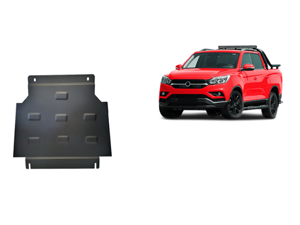 Stahl Unterfahrschutz für Getriebe Ssangyong Musso Grand (2018-2026) EANSsangyong Musso Grand