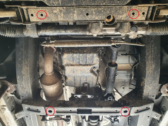 Stahl Unterfahrschutz für Getriebe Ssangyong Musso Grand (2018-2026) EANSsangyong Musso Grand