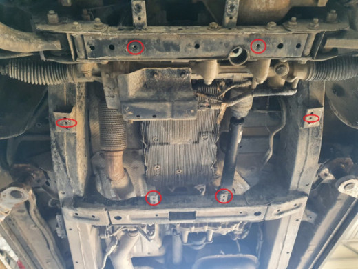 Stahl Unterfahrschutz für Getriebe SsangYong Rexton (2017-2026) EANSsangYong