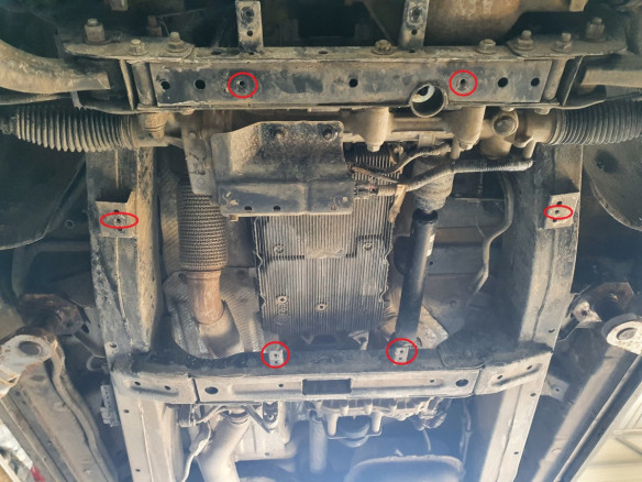 Stahl Unterfahrschutz für Getriebe SsangYong Rexton (2017-2026) EANSsangYong