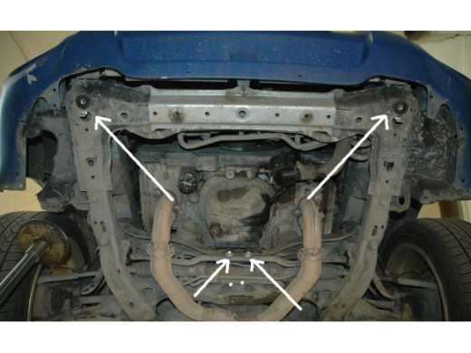 Stahl Unterfahrschutz für Motor Subaru Forester 2 (2002-2008) EANSubaru Forester