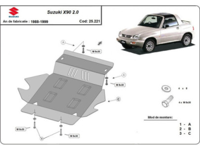Stahl Unterfahrschutz für Motor, Getriebe Suzuki S-Cross (2023-2026) EANSuzuki 2