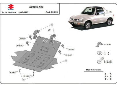 Stahl Unterfahrschutz für Differential Suzuki S-Cross - 4WD (2013-2021) EANSuzuki 2