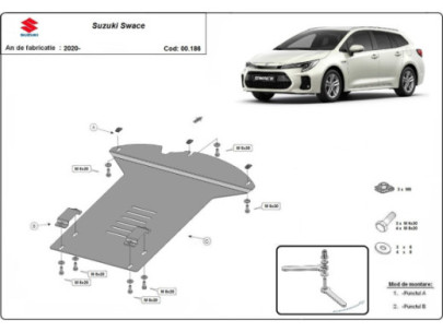 Stahl Unterfahrschutz für Motor Suzuki Grand Vitara (1999-2005) EANSuzuki 2