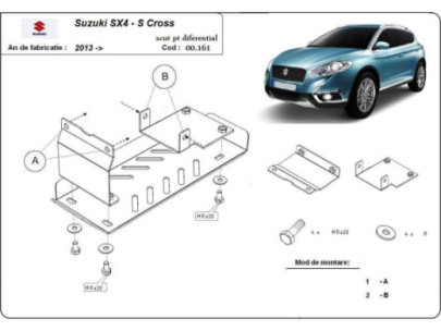 Stahl Unterfahrschutz für Motor Suzuki Grand Vitara (1999-2005) EANSuzuki 2