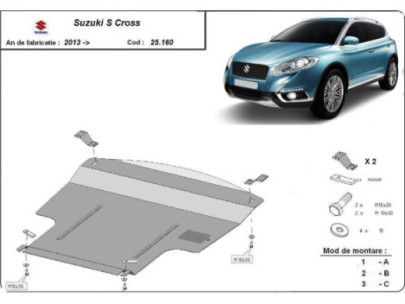 Stahl Unterfahrschutz für Motor Suzuki Grand Vitara (1999-2005) EANSuzuki 2