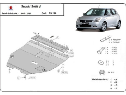 Stahl Unterfahrschutz für Motor Suzuki Grand Vitara (1999-2005) EANSuzuki