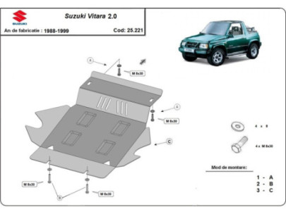 Stahl Unterfahrschutz für Motor Suzuki Vitara (2015-2023) EANSuzuki Vitara 2