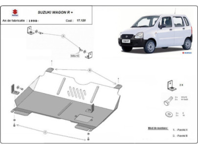 Stahl Unterfahrschutz für Motor Suzuki Grand Vitara (1999-2005) EANSuzuki 2