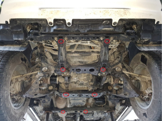 Stahl Unterfahrschutz für Motor Toyota Hilux Invincible (2021-2026) EANToyota