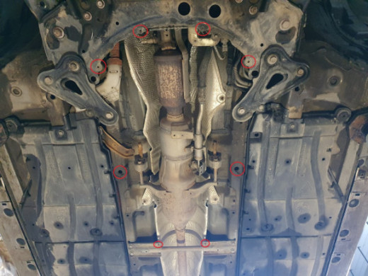 Stahl Unterfahrschutz für Katalysator Toyota Auris (2012-2018) EANToyota Auris