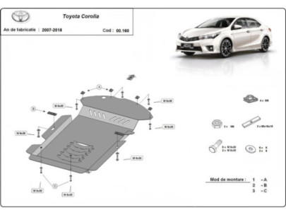 Stahl Unterfahrschutz für Getriebe Toyota Hilux Invincible (2021-2026) EANToyota 2