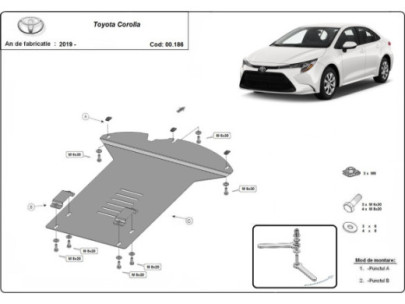 Stahl Unterfahrschutz für Getriebe Toyota Hilux Invincible (2021-2026) EANToyota 2