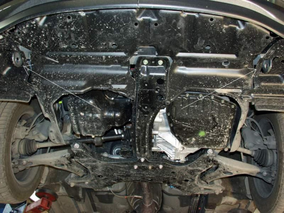 Stahl Unterfahrschutz für Motor Toyota Corolla Verso (2002-2008) EANToyota Corolla Verso