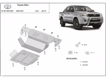 Stahl Unterfahrschutz für Motor Toyota Auris (2007-2012) EANToyota 2