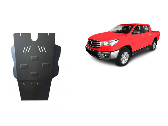 Stahl Unterfahrschutz für Getriebe, Partikelfilter Toyota Hilux (2004-2015) EANToyota Hilux